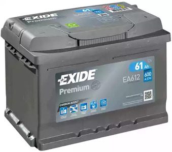 Стартерная аккумуляторная батарея premium EXIDE EA612